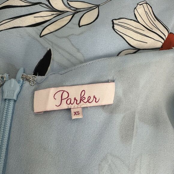 parker carlotta moondance floral sleeveless ruffle dress Size XS - Picture 5 of 7